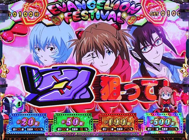エヴァフェスAT中予告演出狙え