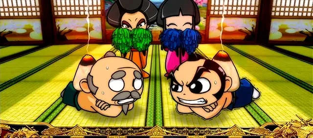 吉宗3男の我慢比べ爺白目