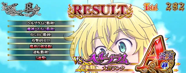 七つの大罪バトル結果