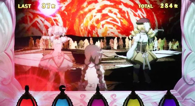 まどか前後編ソウルジェムシステム入賞音リールフラッシュ