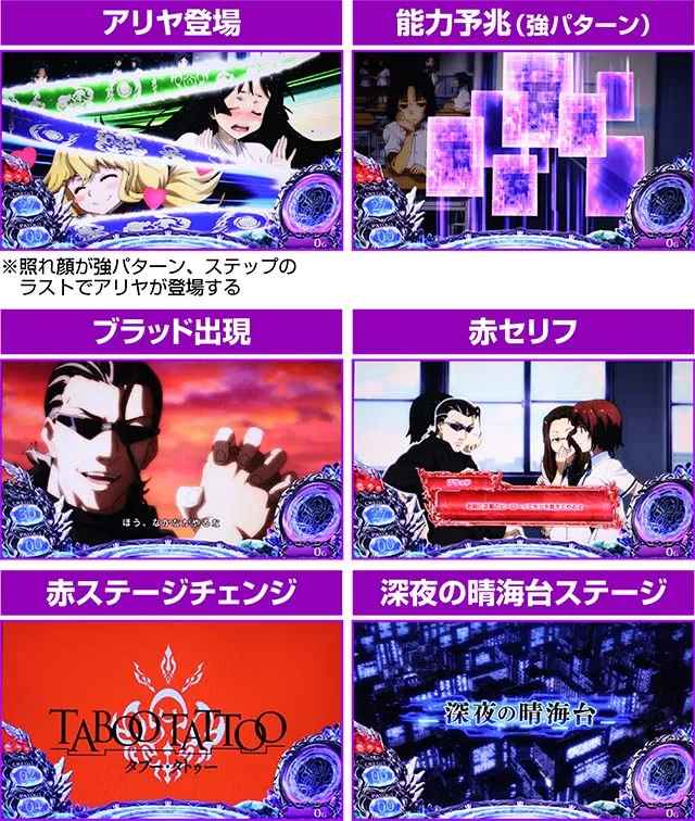 タブー・タトゥー本前兆に期待できる演出