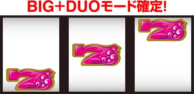 沖ドキデュオ7右上がりテンパイ