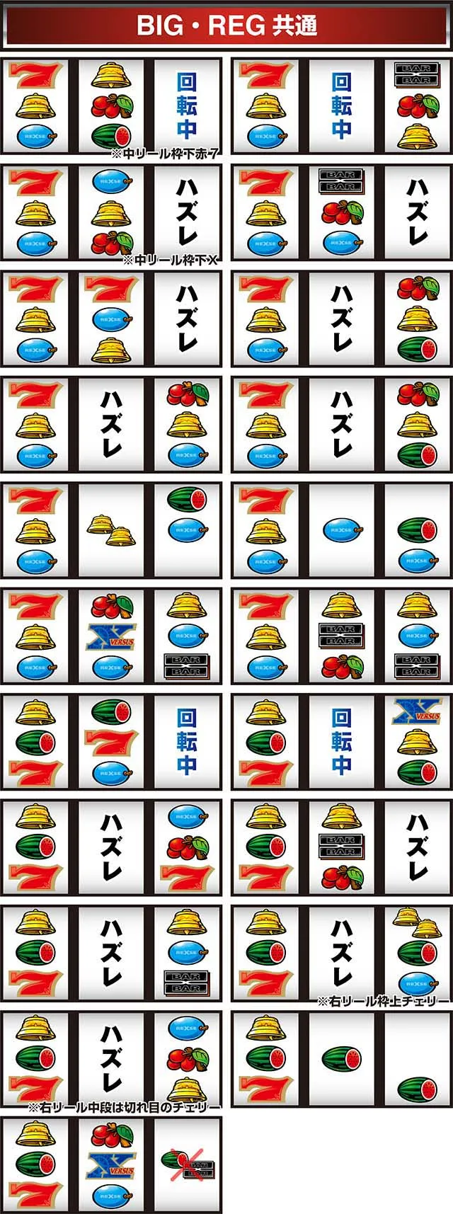 バーサスリーチ目