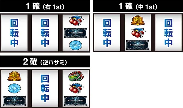 パチスロモンハンアイスボーンボーナスBARカットイン