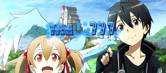 スロットソードアートオンラインスロットSAOSAO終了画面