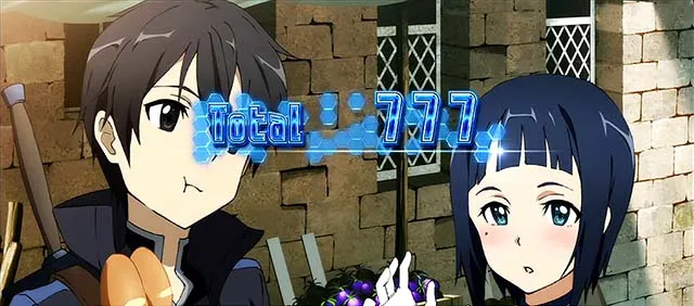 スロットソードアートオンラインスロットSAOSAO終了画面