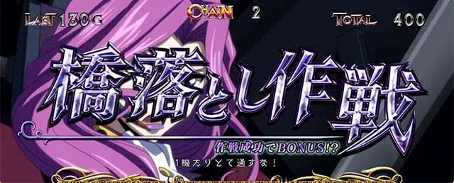 パチスロコードギアス反逆のルルーシュ3 C.C.&Kallen ver.ギアス3CCカレン連続演出