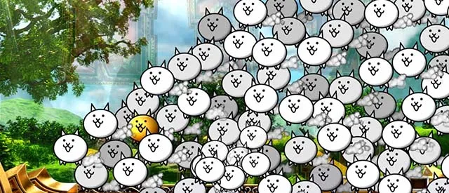 ぱちスロにゃんこ大戦争演出
