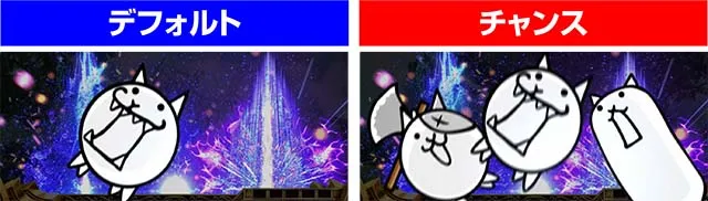 ぱちスロにゃんこ大戦争演出