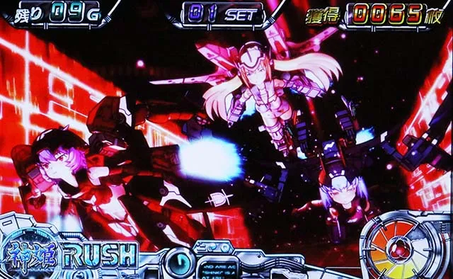 パチスロ武装神姫神姫ラッシュステージ赤