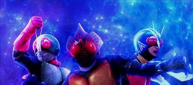 スマスロL仮面ライダーAT終了画面