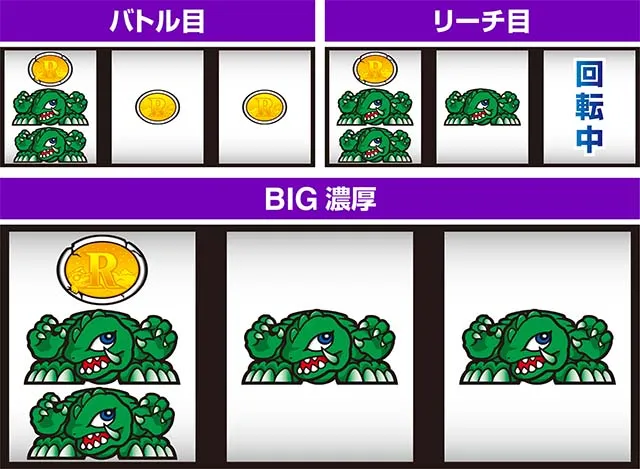 パチスロ ガメラ2左リール2連ガメラ狙い