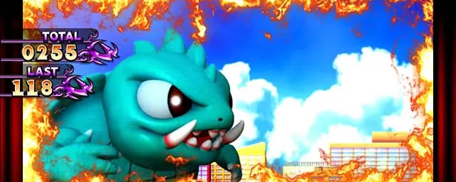 パチスロ ガメラ2JACバトル炎出現