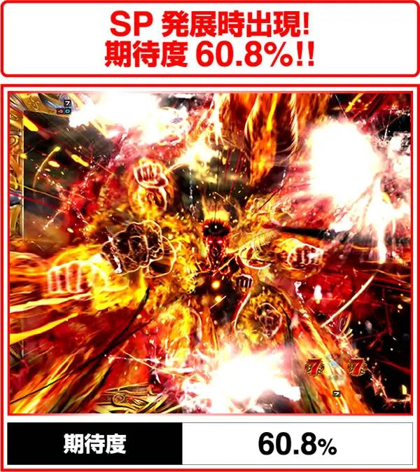 北斗の拳7通常時・百裂拳予告