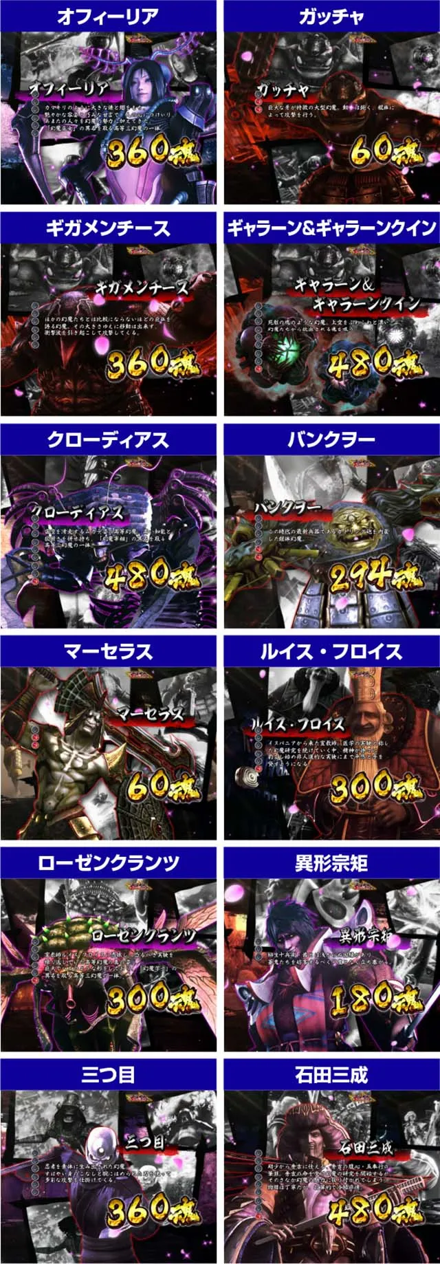 新鬼武者設定推測敵キャラ