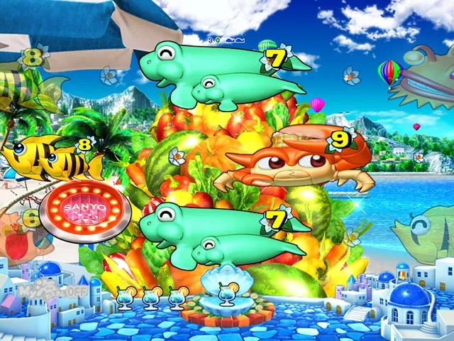 海物語IN地中海野菜盛りリーチ