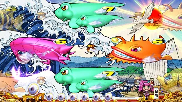 海物語JAPAN2金富士浮世絵リーチ