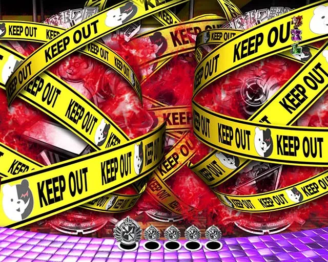 ダンガンロンパリーチ前予告・KEEP OUT予告