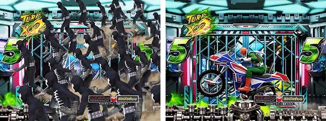 仮面ライダー轟音・リーチ後予告・群予告・信頼度