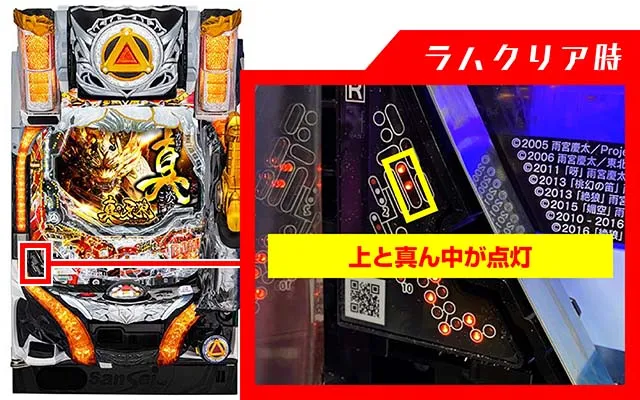 真牙狼ラムクリア・ランプ判別