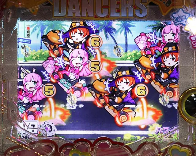 乗物娘WITHサイバージャパンダンサーズ・カートモード中演出・変動開始アクション