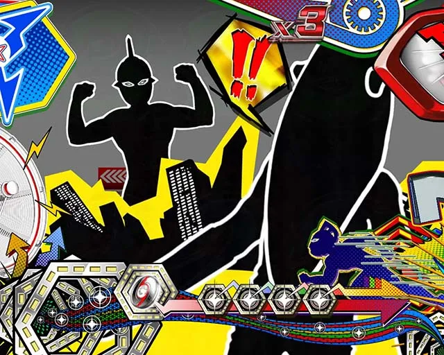 ウルトラセブン超乱舞・アメコミ風ステージ専用予告・キャラステップアップ予告