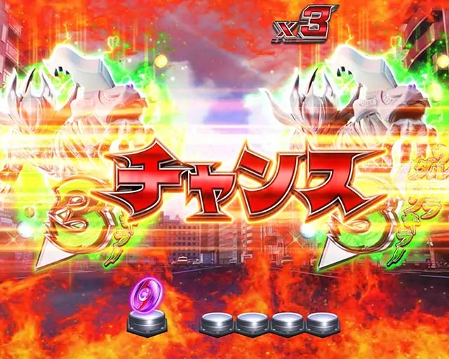 ウルトラセブン超乱舞・リーチ後予告・リーチライン予告