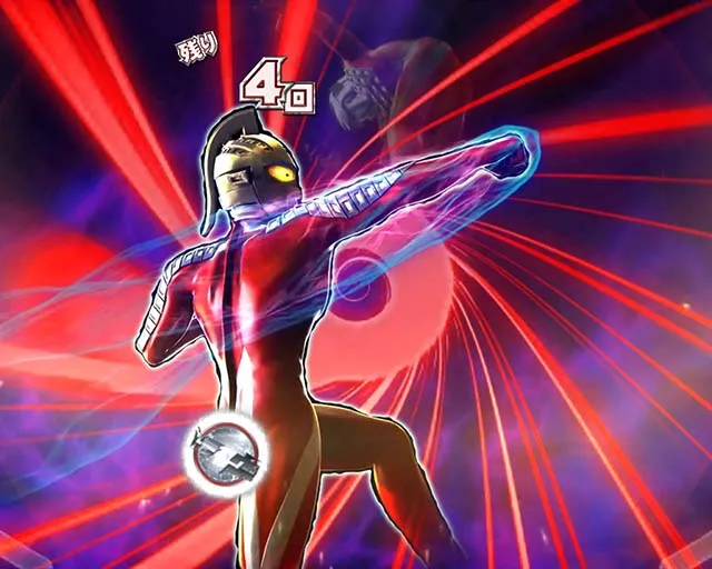 ウルトラセブン超乱舞・乱舞ST中・セブン攻撃ステップアップ予告