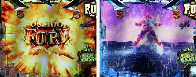 Pアナザーゴッドポセイドン・GOD GAME中・ポセイドンFURY SPリーチ