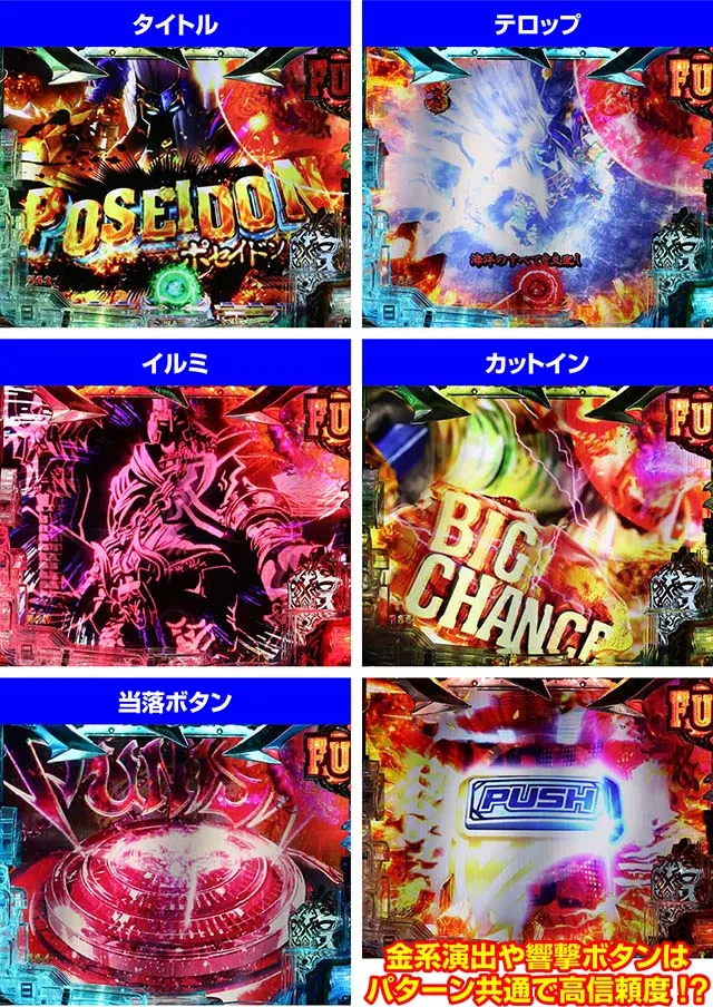 Pアナザーゴッドポセイドン・通常時リーチ・チャンスアップ