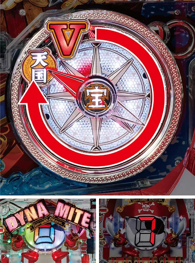 パイレーツオブダイナマイトキング・大チャンスリーチ・全回転リーチ