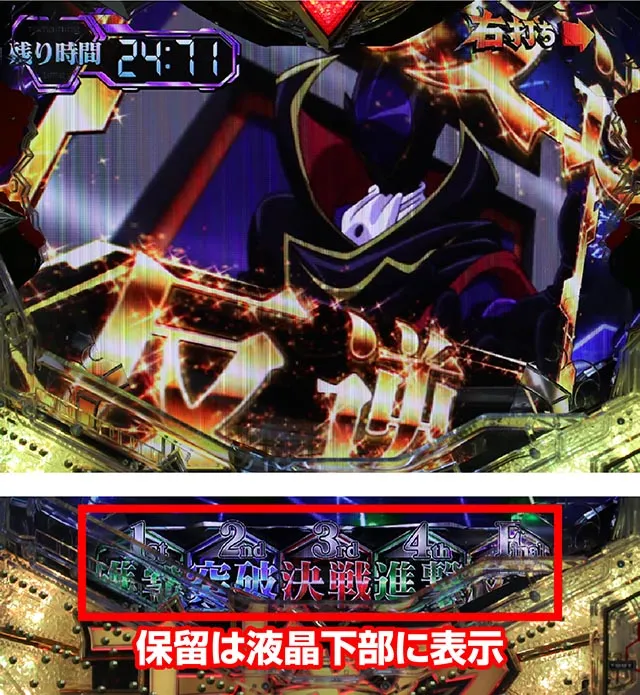ぱちんこ・コードギアス反逆のルルーシュ・保留のパターン