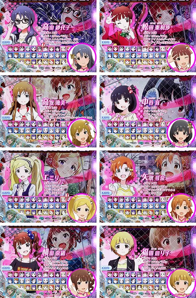 ぱちんこ・アイドルマスター(アイマス)・担当アイドル