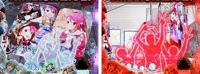 ぱちんこ・アイドルマスター(アイマス)・保留入賞時先読み予告