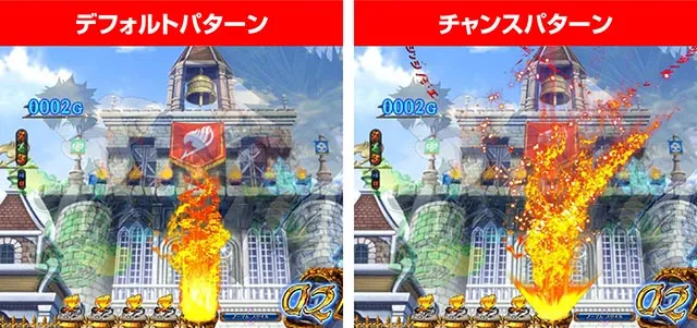 ぱちんこ・フェアリーテイル2・保留変化予告・色の変化パターン