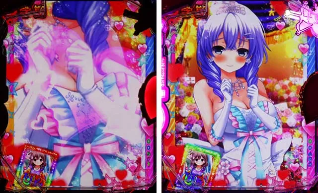 パチンコガールフレンド(仮)ガルフレ・リーチ前予告(背景共通)