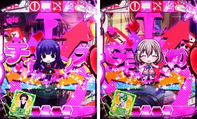 パチンコガールフレンド(仮)ガルフレ・リーチ後予告