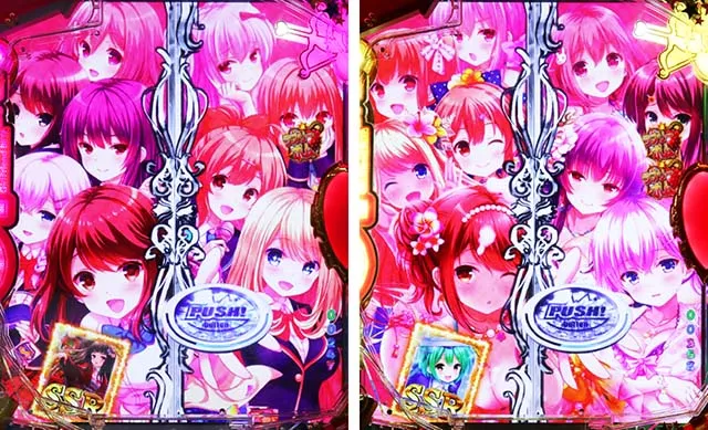 パチンコガールフレンド(仮)ガルフレ・3大ズッキュン予告・連キュピRUSH