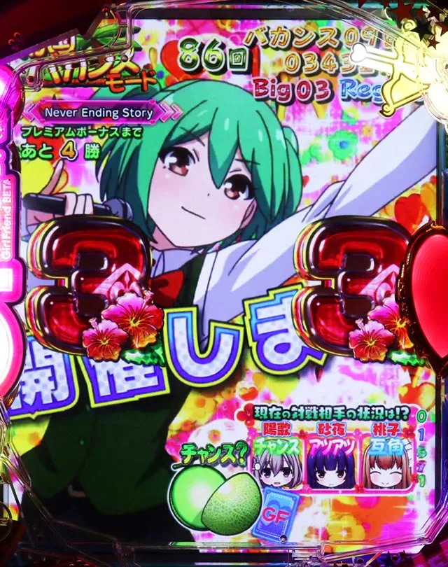 パチンコガールフレンド(仮)ガルフレ・図柄別信頼度