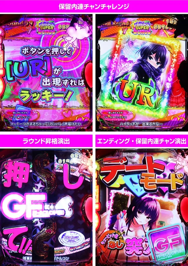 パチンコガールフレンド(仮)ガルフレ・保留連チャン昇格