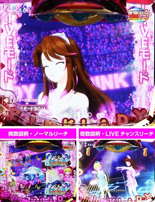 P(ぱちんこ)ピンクレディー・確変LIVEモード