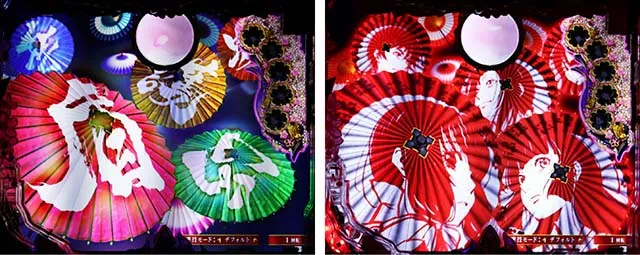 ぱちんこバジリスク桜花忍法帖・リーチ前予告