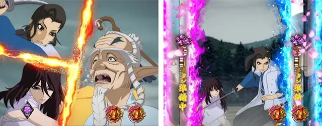 ぱちんこバジリスク桜花忍法帖・VS成尋衆リーチ