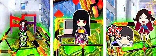 ぱちんこ地獄少女きくりのお祭りLIVE・リーチ前予告