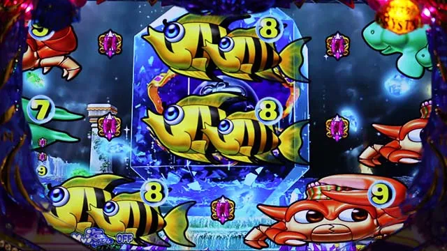 大海物語4スペシャルブラック（大海4ブラック）クリスタルステージ専用予告・チャンス目予告