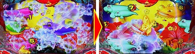 スーパー海物語IN沖縄5(沖海5)・ハイビスカスモード