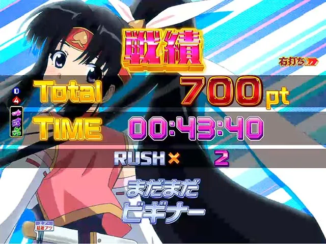 モモキュンソードリザルト画面