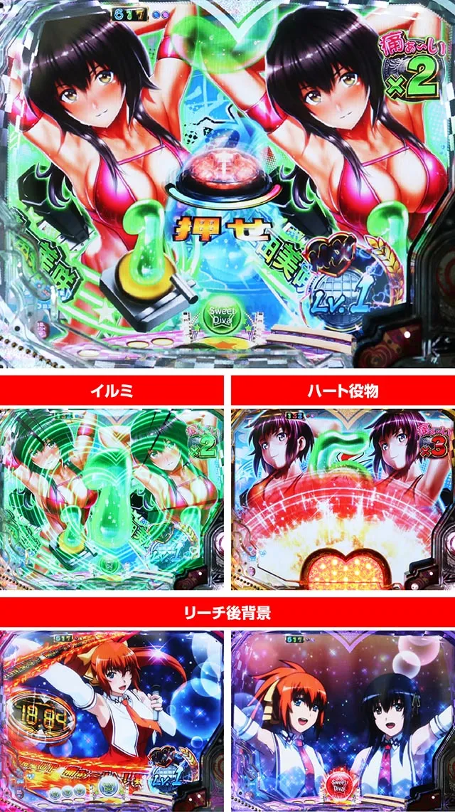 世界でいちばん強くなりたい(ぱちんこ・せかつよ)・リーチ後予告