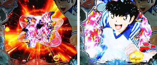 ぱちんこキャプテン翼2020(キャプテン翼3)・リーチ前予告