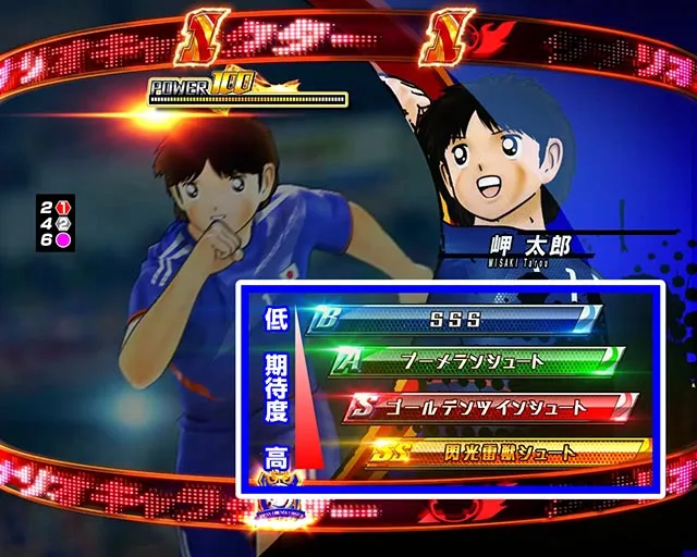 ぱちんこキャプテン翼2020（キャプテン翼3）・VICTORY ROAD中・日本突破アクション＆シュートリーチ